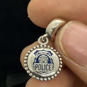 ✨🔥Pandora Police Badge Exclusive Charm Dangle Police Officer Pendant